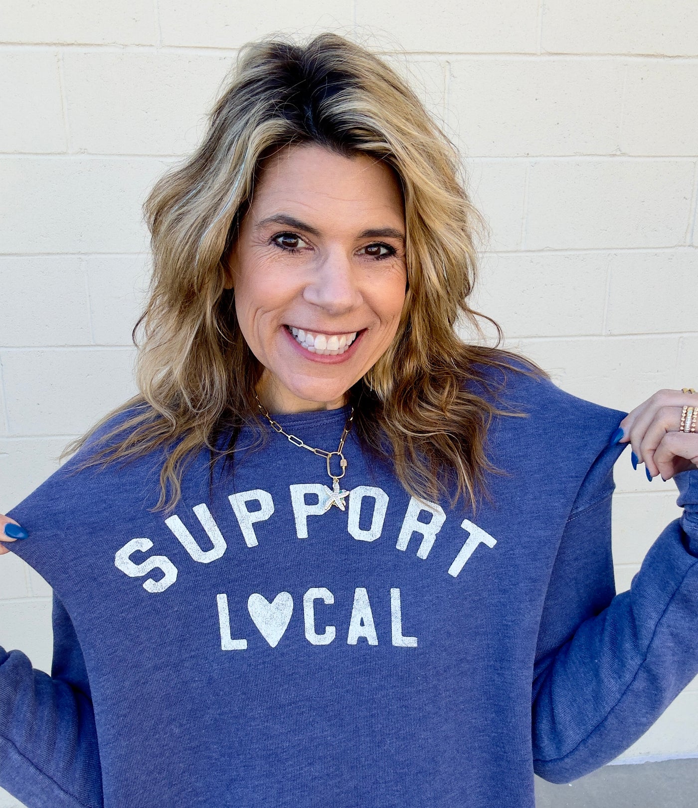 Support Local Mineral Wash Sweatshirt