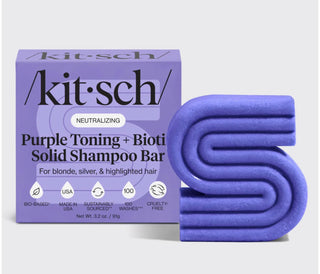 KITSCH Purple Toning Shampoo Bar for Color Treated & Grey Hair