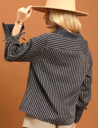 Umgee Harbor Stripe Blouse