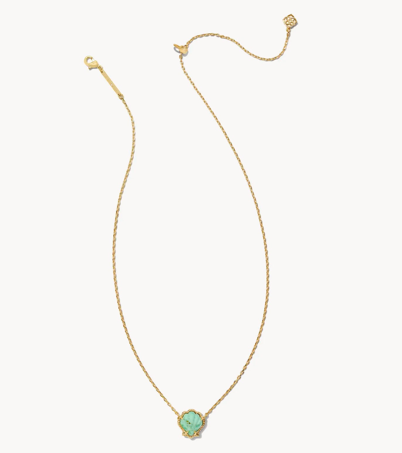 Brynne Shell Short Pendant Gold Necklace