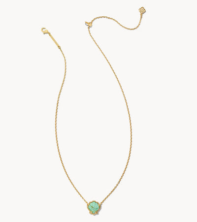 Brynne Shell Short Pendant Gold Necklace