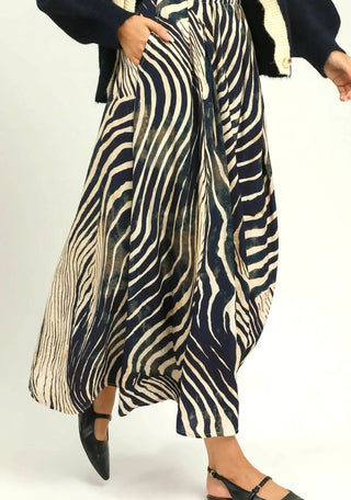 Umgee Wild Side Zebra Maxi Skirt