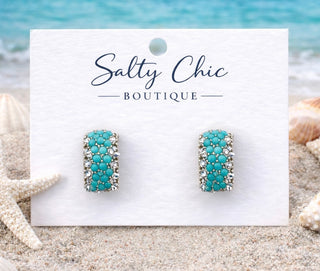 Turquoise Post Earrings