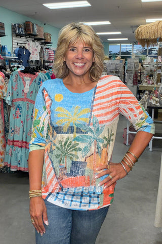 Siesta Contrast Tunic