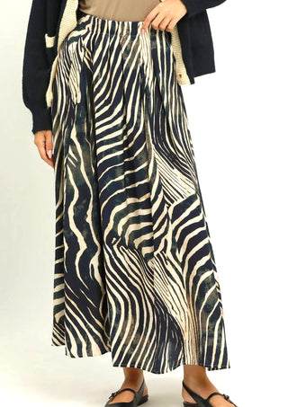 Umgee Wild Side Zebra Maxi Skirt