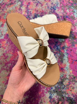 Corky's Miss Understood Wedges - Ivory
