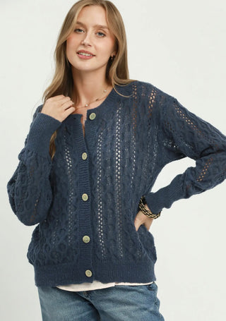 Umgee Harbor Pointelle Cardigan