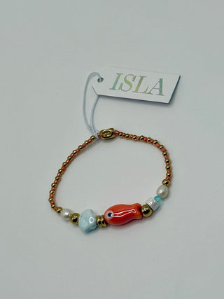 Isla "Stretch of the Sea" Bracelet - Orange You Glad