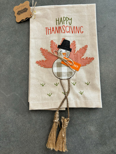 Mudpie Turkey Dangling Legs Dish Towel