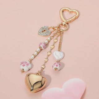Metal Heart Charm Keychain/Bag Charm