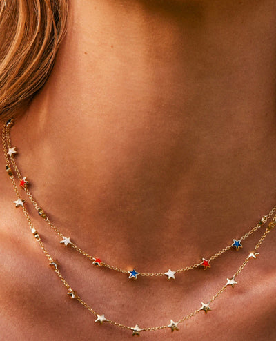 Sierra Star Strand Necklace in Gold