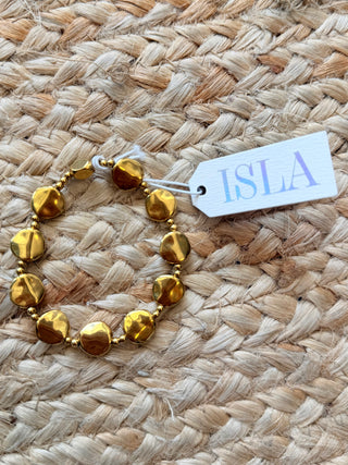 Isla "All In" Hammered Stretch Bracelet