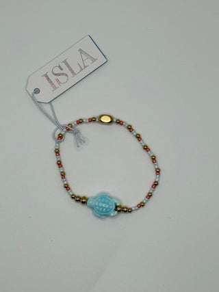 Isla "Stretch of the Sea" Bracelet - Blue Turtle
