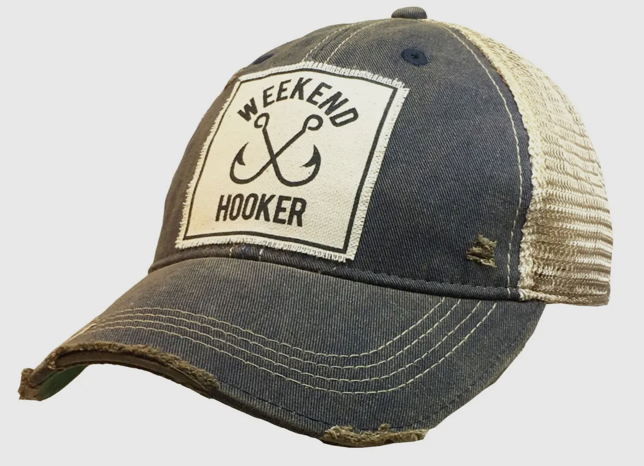 Weekend Hooker Distressed Trucker Cap