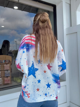 Star Spangled One Size Sweater