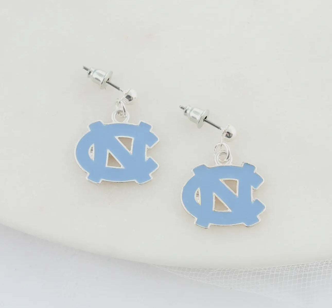 UNC Tarheel Enamel Earrings