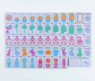 The Scandinavian Folk Art Series Mahjong with Nordic Style