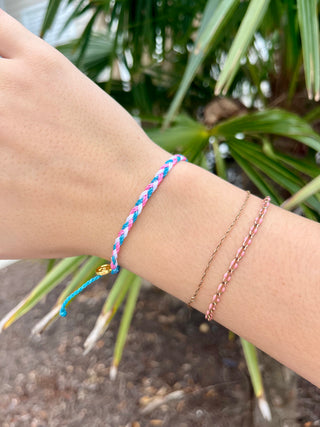 Pura Vida Cotton Candy Multi Braided Bracelet