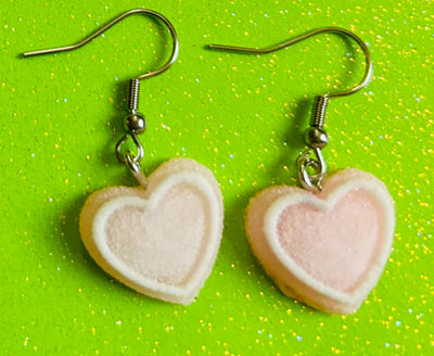 Gum Drop Candy Heart Earrings