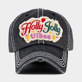 Holly Jolly Vibes Baseball Cap