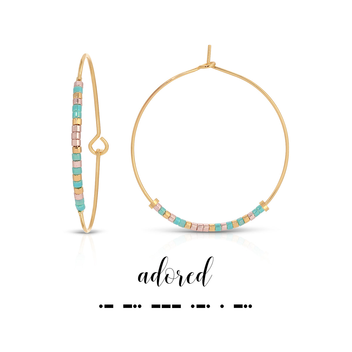 Dot & Dash Adored Hoop Earrings