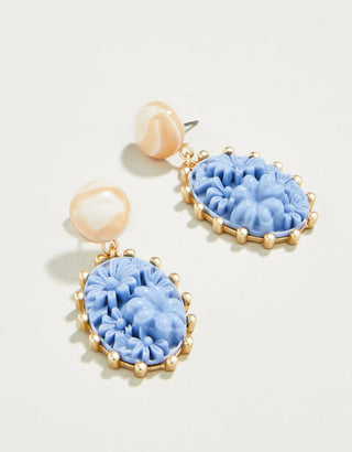 Spartina Floral Cabochon Earrings