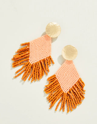 Spartina Bitty Bead Earrings Pink/Orange