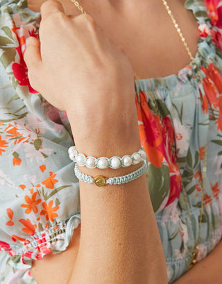 Spartina Friendship Bracelet Sea Foam/Pearl