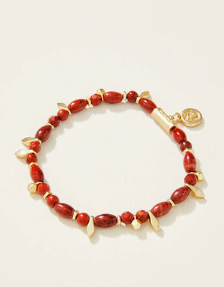 Spartina Bracelet 6mm Red/Fringe