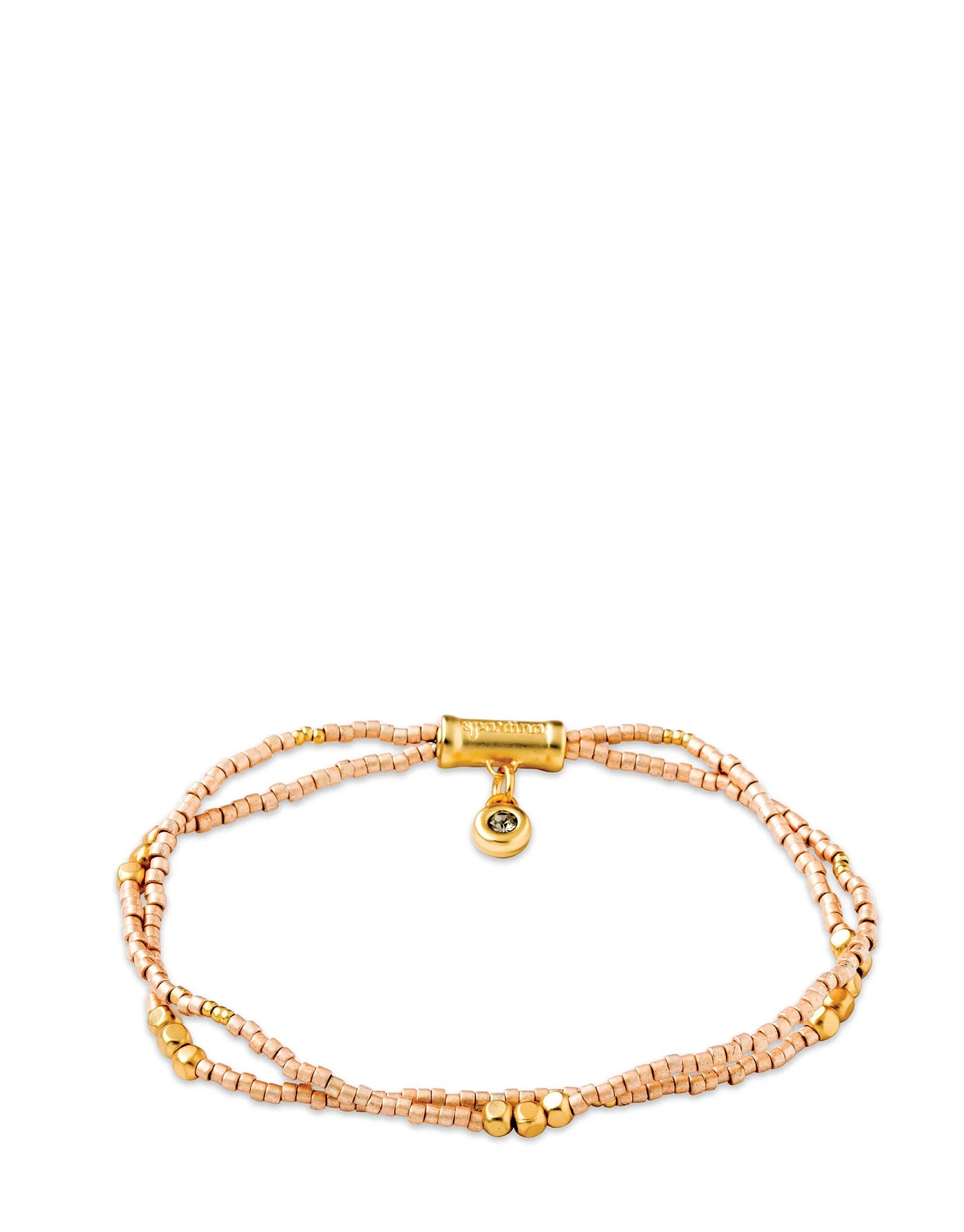 Spartina Double Bitty Stretch Bracelet Light Rose