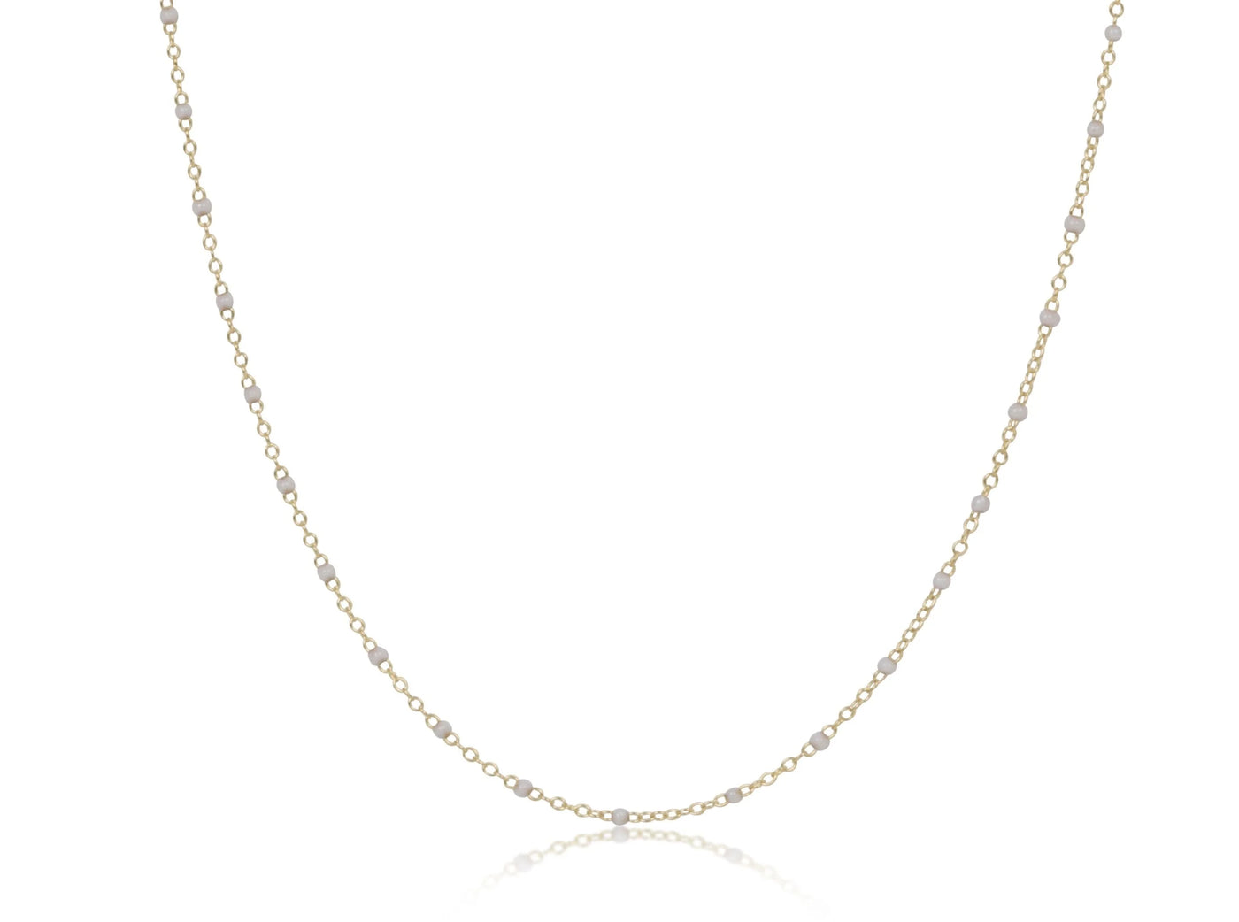 Enewton 17" Choker Simplicity Chain Gold - 2mm Pearl