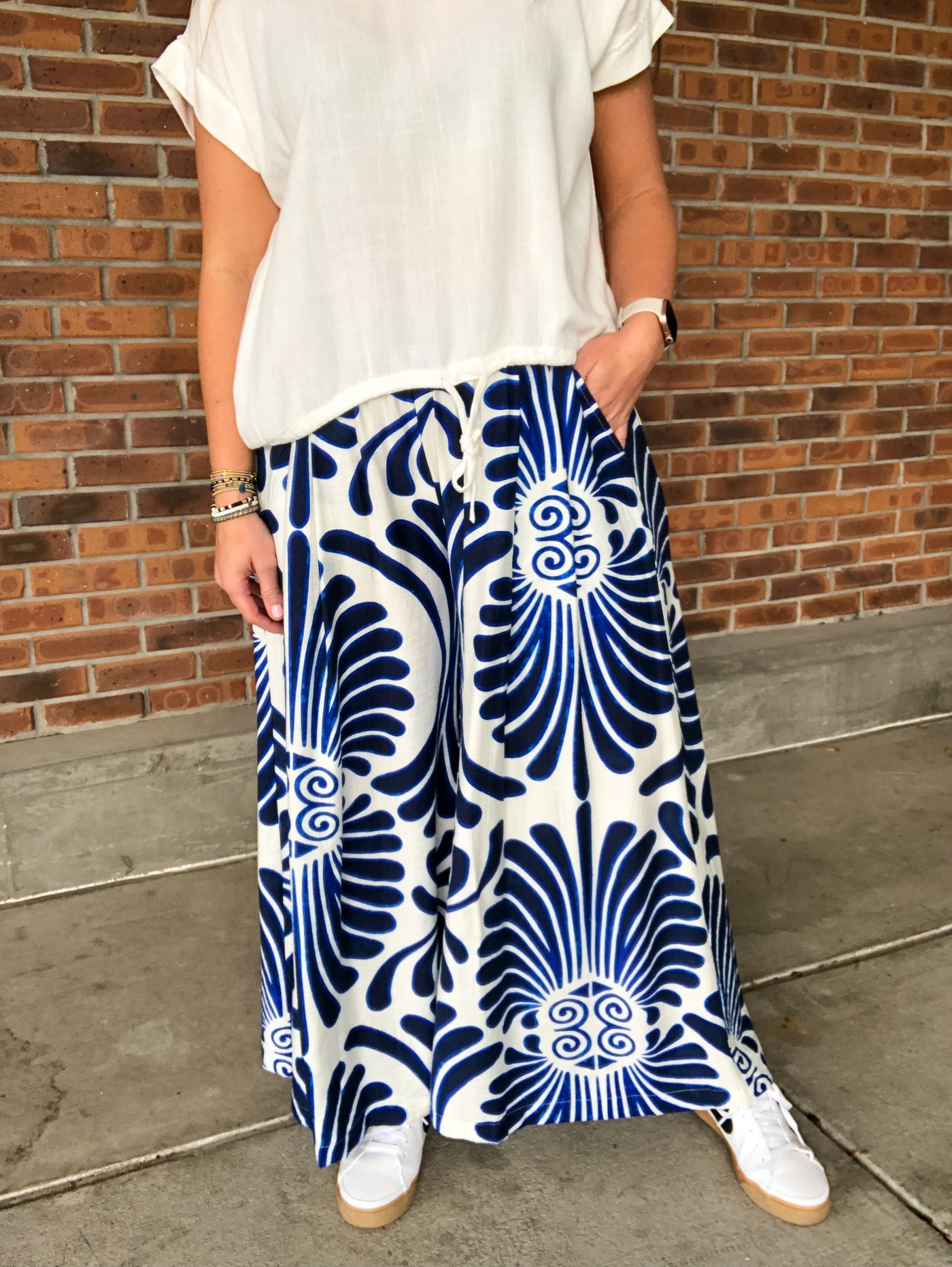 Umgee Whispy Wide Leg Pant