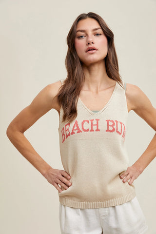 "Beach Bum" Knit Tank