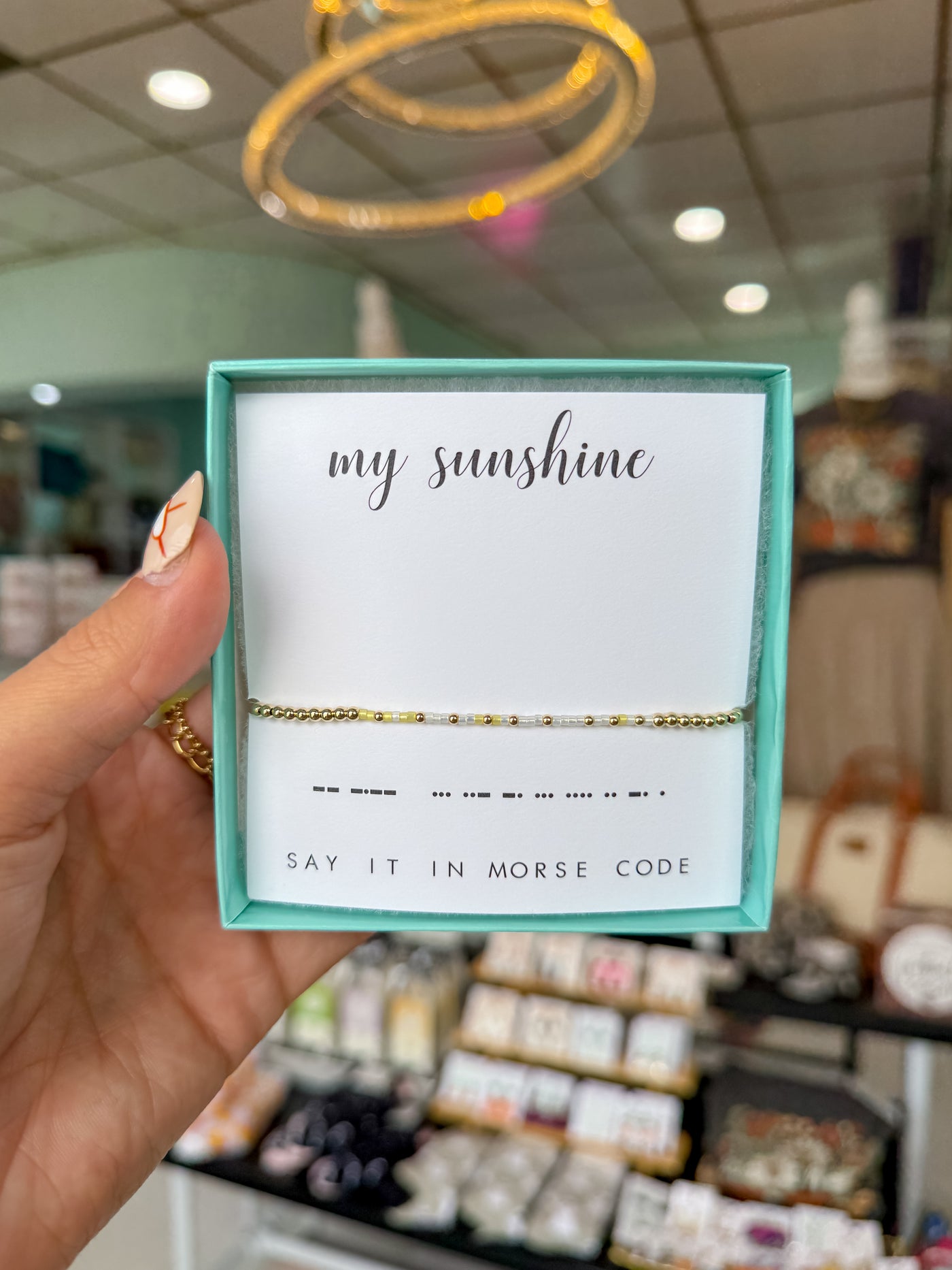 Dot & Dash "My Sunshine" Beaded Bracelet