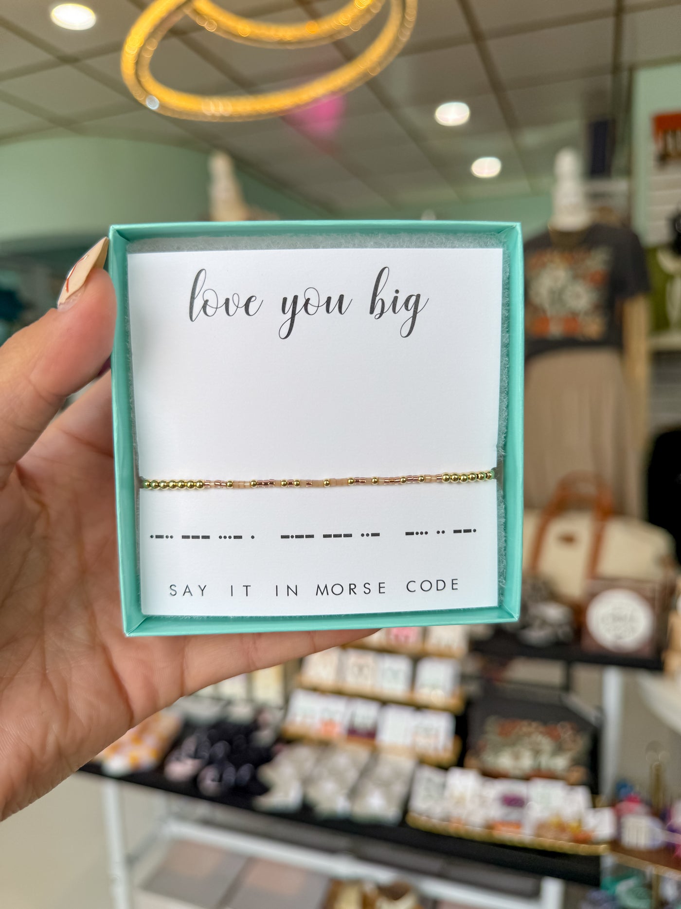 Dot & Dash "Love You Big" Beaded Bracelet