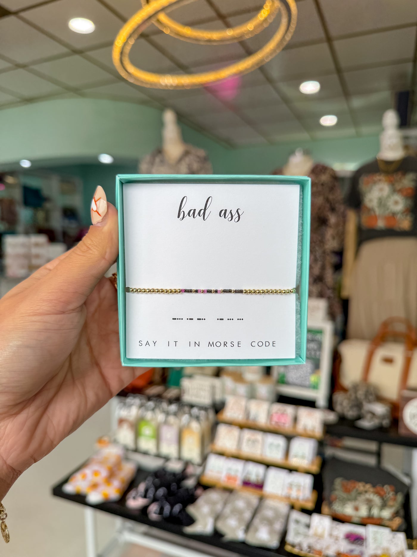 Dot & Dash "Bad Ass" Beaded Bracelet