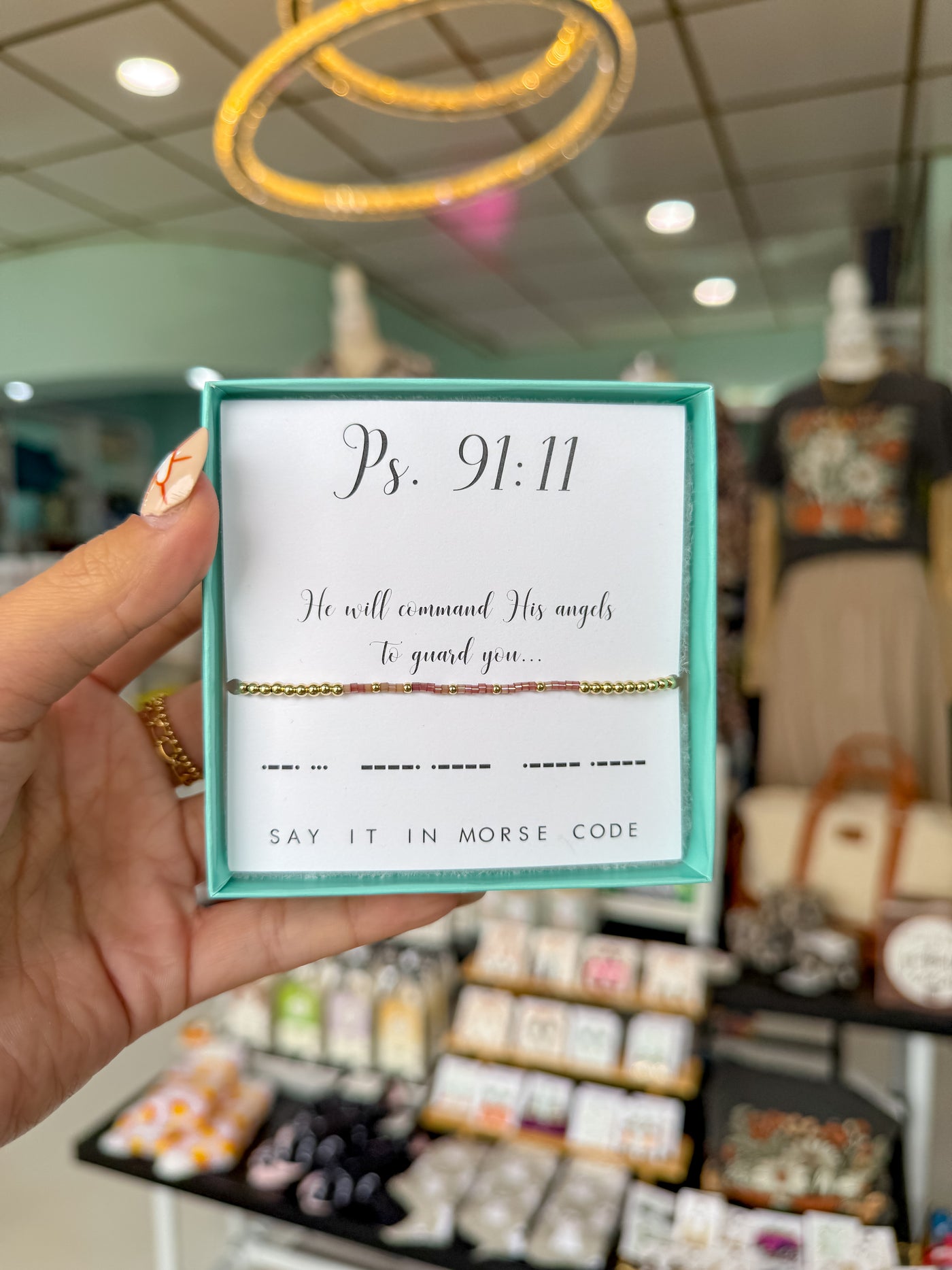 Dot & Dash "Psalm 91:11" Beaded Bracelet