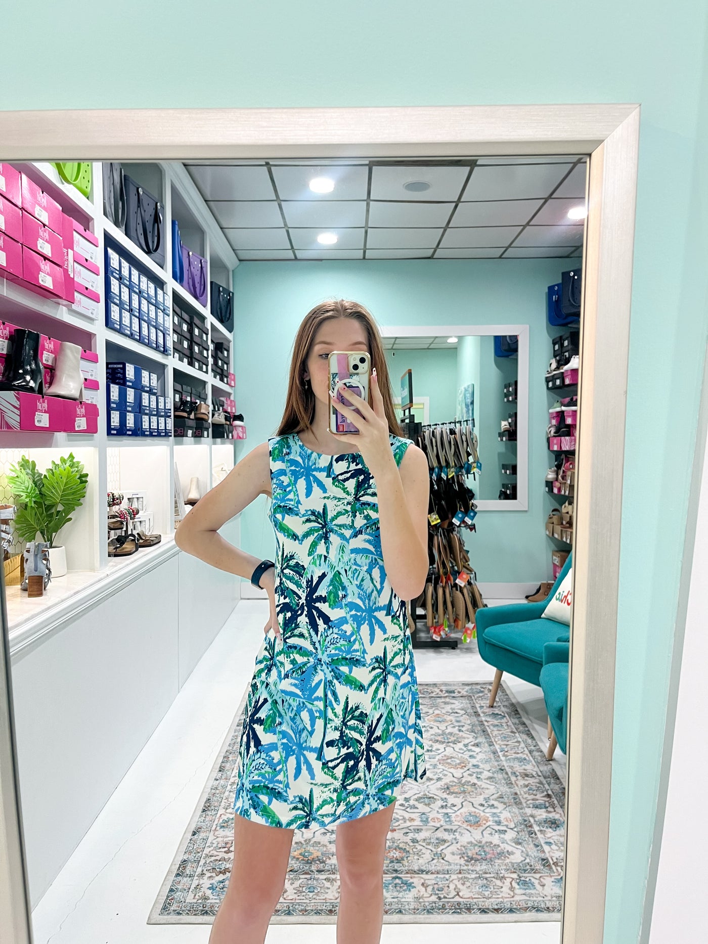 Celine Palm Tree Dress