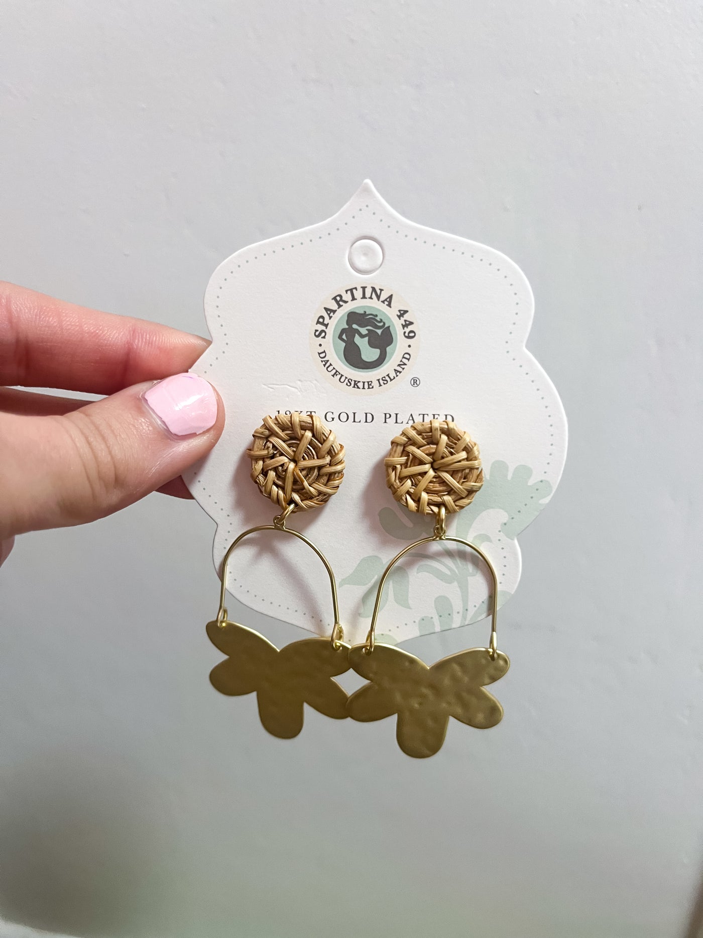 Spartina Pentas Flower Earrings Gold