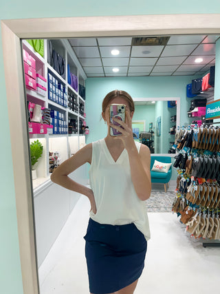 White Amy Top