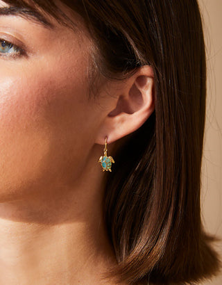 Spartina Splash Hilton Head Sea Turtle Earrings