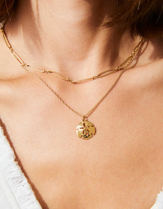 Spartina Splash Sand Dollar Necklace 18”