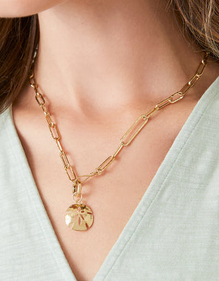 Spartina Splash Sand Dollar Charm Necklace 18”