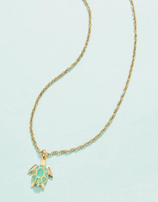 Spartina Splash Hilton Head Sea Turtle Necklace 18”