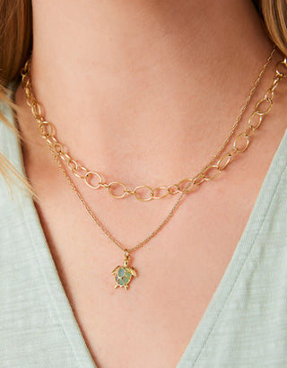 Spartina Splash Hilton Head Sea Turtle Necklace 18”