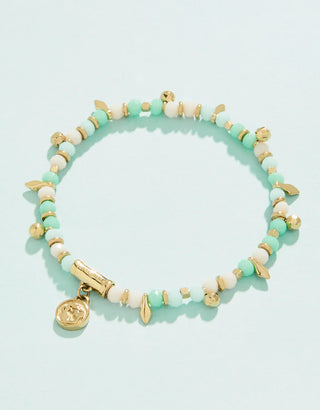 Spartina Splash Tybee Island Stretch Bracelet 4mm Sea Foam