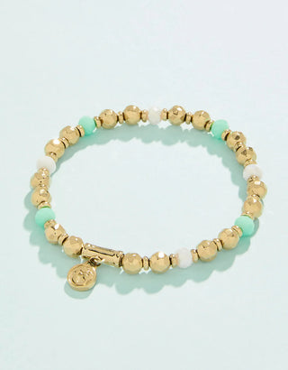 Spartina Splash South Beach Stretch Bracelet 6mm Sea Foam