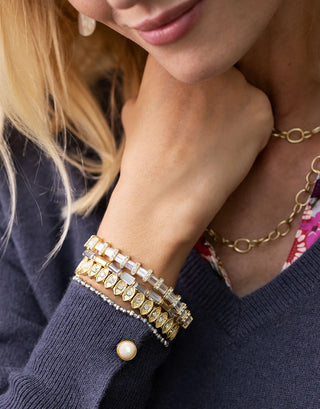 Spartina Tila Sparkle Stretch Bracelet - Crystal