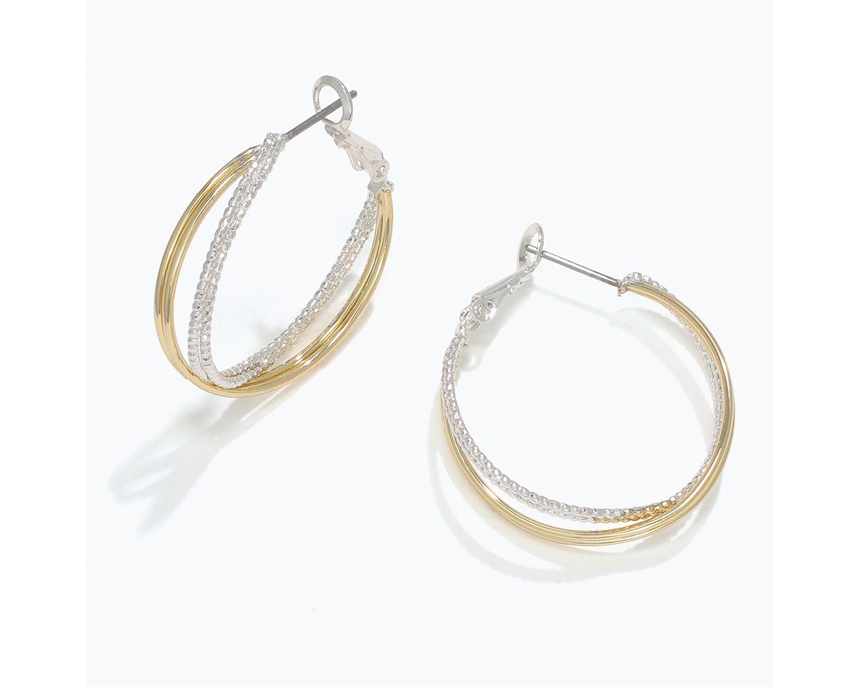 Two-Tone Mix Hoops