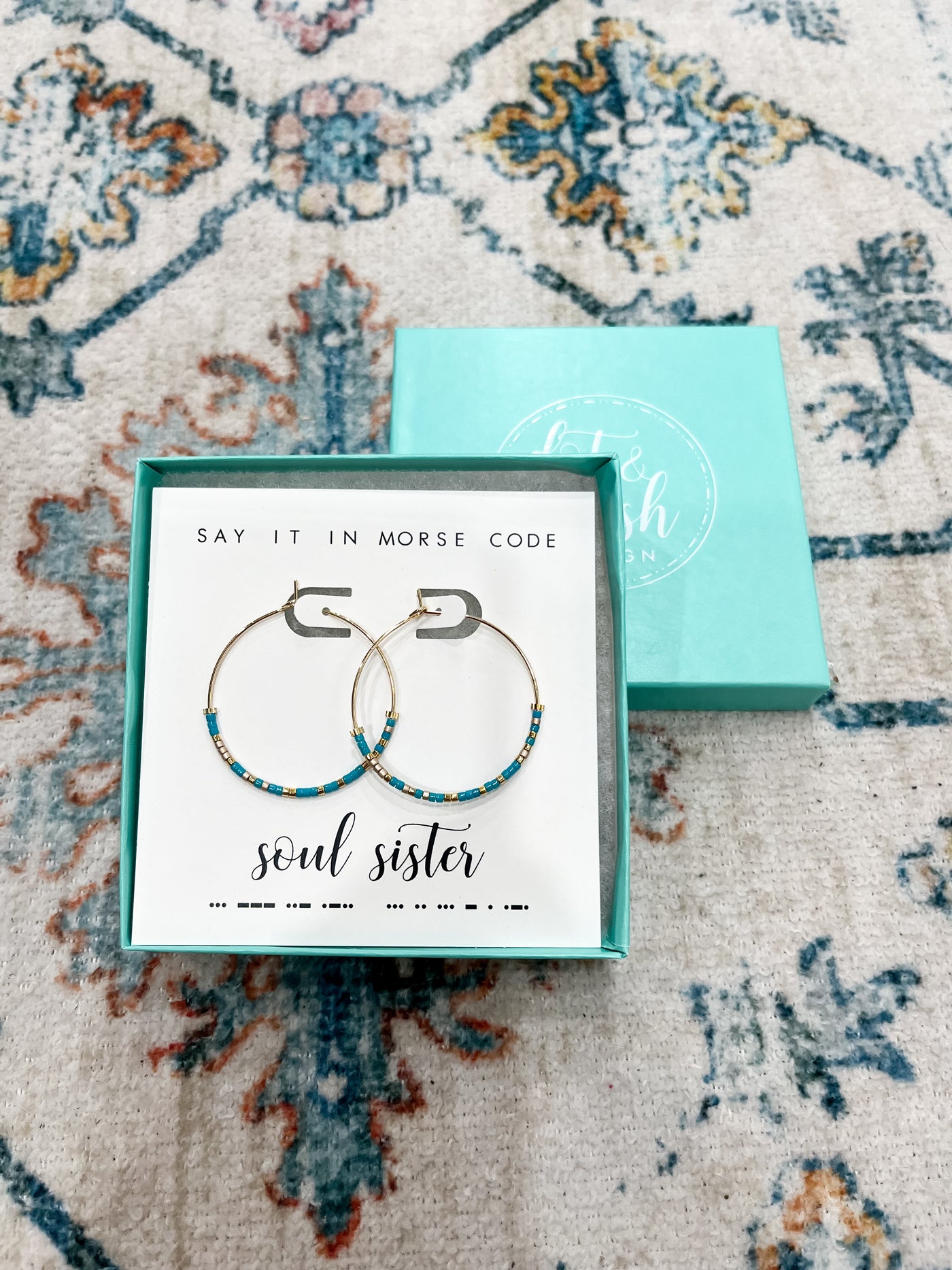 Dot & Dash Soul Sister Hoop Earrings